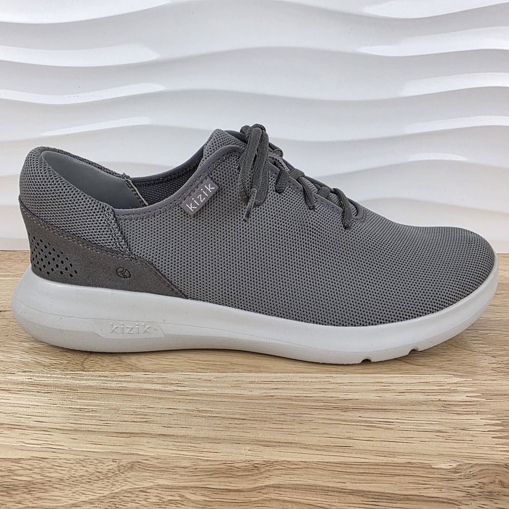 Kizik Madrid Eco Knit Sneakers Mens Size 11 Womens 12.5 Gray Hands Free Shoes